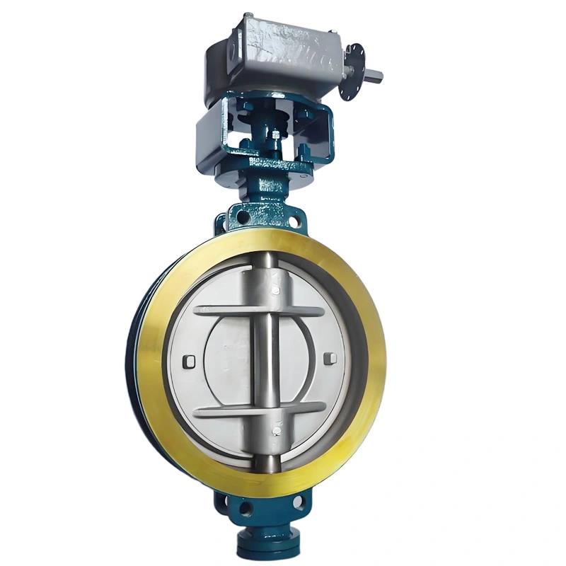 DN400 PN16 WCB Bidirectional Pressure Bearing Triple Eccentric Metal Multi Layer Hard Seal Wafer Butterfly Valve