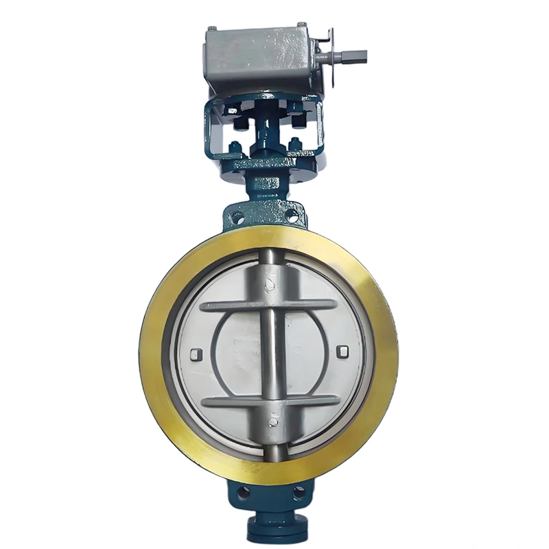 DN400 PN16 WCB Bidirectional Pressure Bearing Triple Eccentric Metal Multi Layer Hard Seal Wafer Butterfly Valve