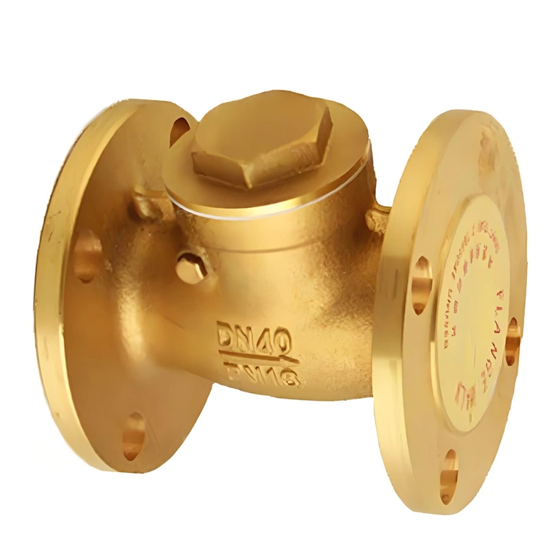 DN50 PN16 Brass/Aluminum Bronze Flanged Ends Swing Check Valve