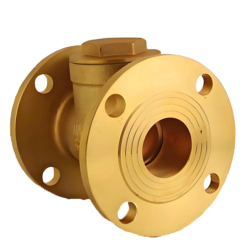 DN50 PN16 Brass/Aluminum Bronze Flanged Ends Swing Check Valve