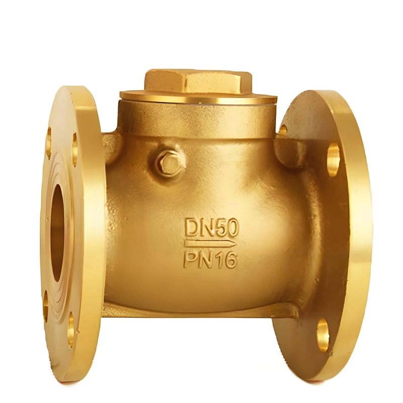 DN50 PN16 Brass/Aluminum Bronze Flanged Ends Swing Check Valve