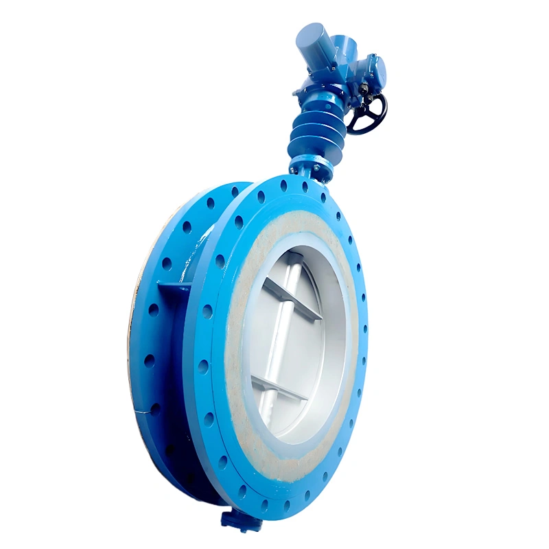 DN600 800LB PN10 SS321 Body and Disc High-Temperature Hard-Seal Flanged Butterfly Valve