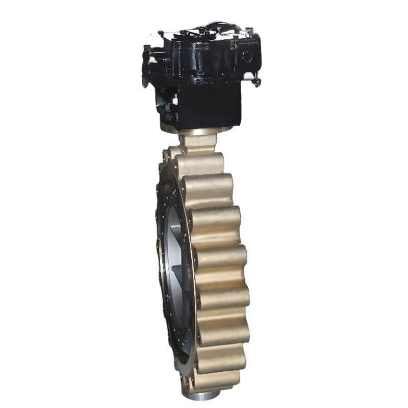DN600 Class150 Aluminum Bronze Multi-Level Hard Seal Gear Lug-Type Triple Offset Butterfly Valves