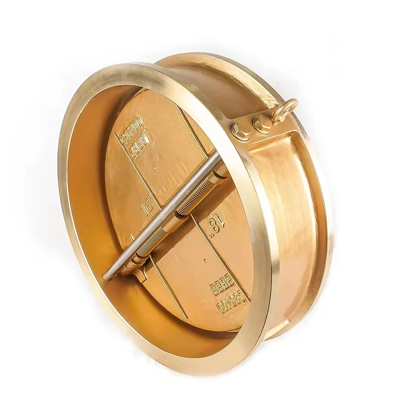 Dual Plate Brass Swing Double Disc Bronze Wafer Check Valve