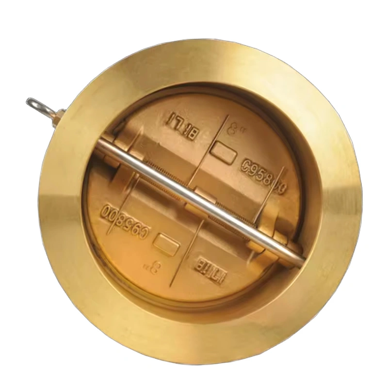 Dual Plate Brass Swing Double Disc Bronze Wafer Check Valve
