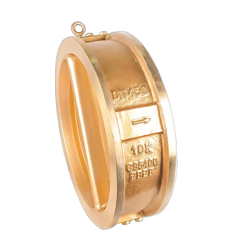Dual Plate Brass Swing Double Disc Bronze Wafer Check Valve