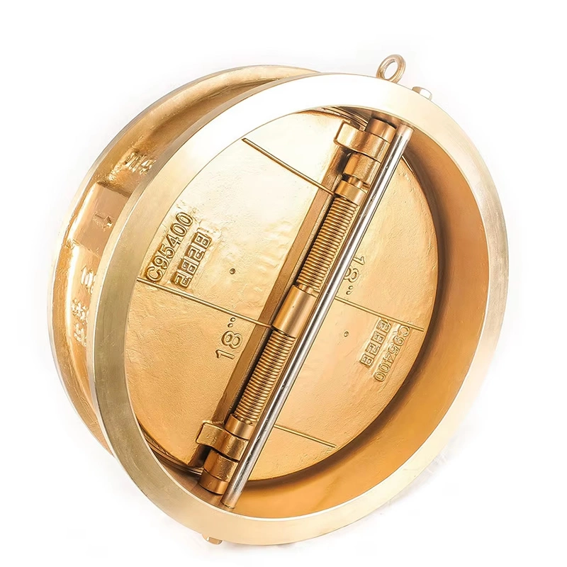 Dual Plate Brass Swing Double Disc Bronze Wafer Check Valve
