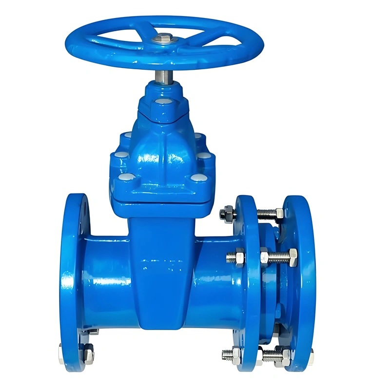 DN50 Ductile Iron Metal-Seated Flanged Connection Telescopic Soft Seal Mechanical Gate Valve