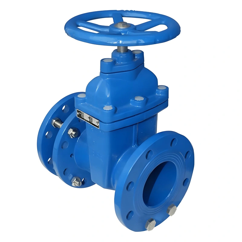 DN50 Ductile Iron Metal-Seated Flanged Connection Telescopic Soft Seal Mechanical Gate Valve