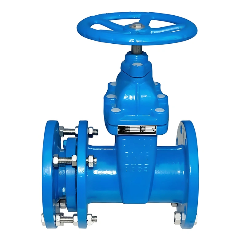 DN50 Ductile Iron Metal-Seated Flanged Connection Telescopic Soft Seal Mechanical Gate Valve