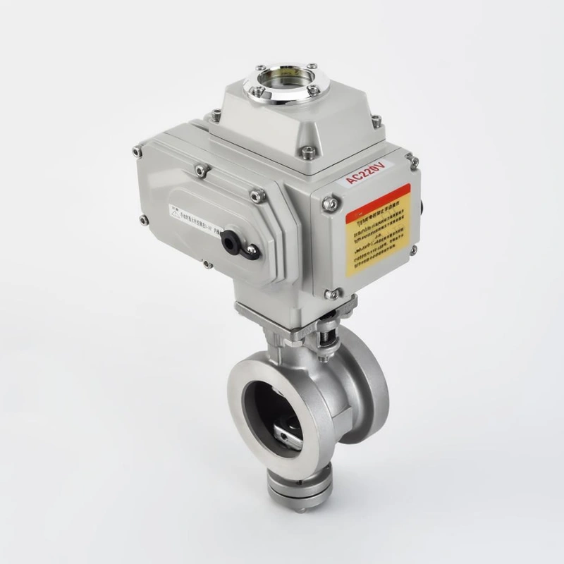 Electric V-Type Pinch Ball Valve with Hard Seal Wear-Resistant Cut-off