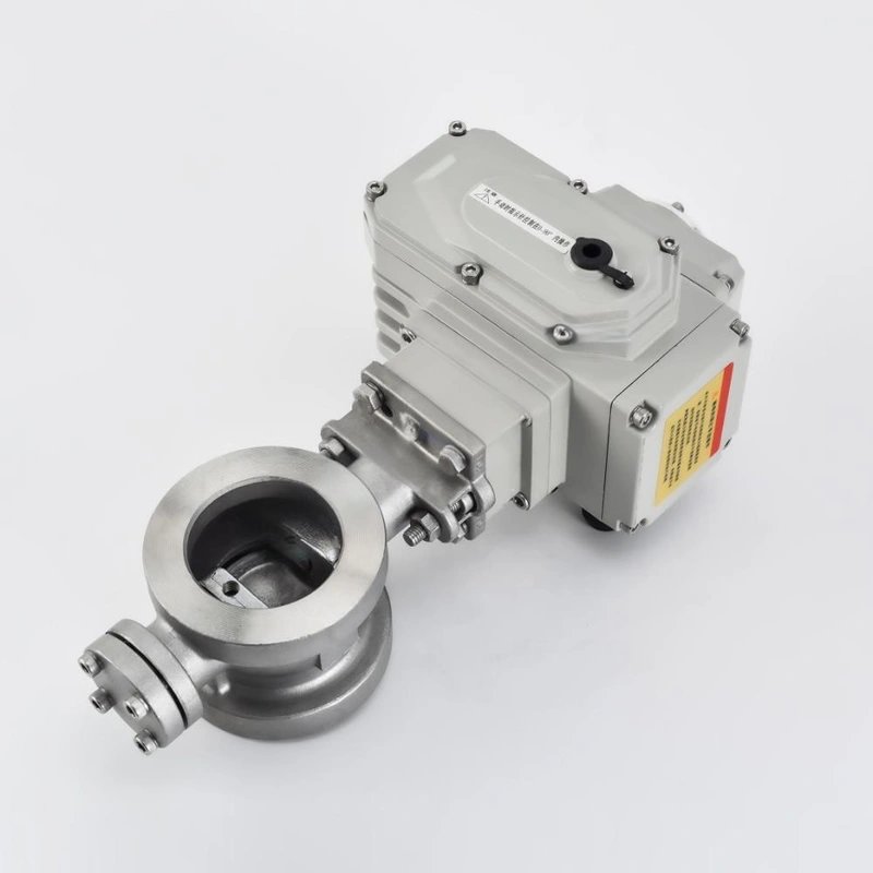 Electric V-Type Pinch Ball Valve with Hard Seal Wear-Resistant Cut-off