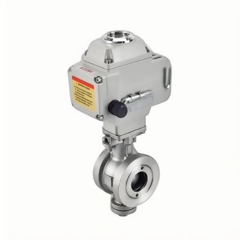 Electric V-Type Pinch Ball Valve with Hard Seal Wear-Resistant Cut-off