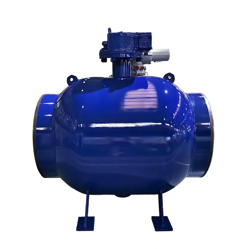 Electric Worm Gear Wcb Carbon Steel Regulating Control Fully Welded Ball Valve Pn25 Dn800 Dn1200