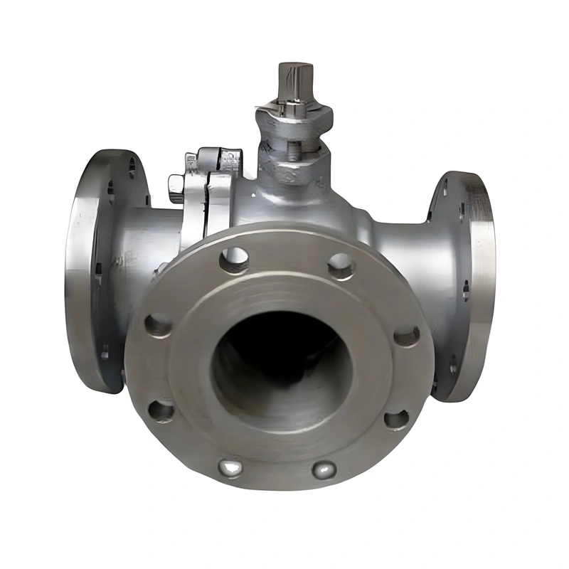 Flange 3 Way Ball Valve T/L Type Cast Stainless Steel 304 316 DN15-300 Flange 3-Way Ball Valve for Water Oil Gas