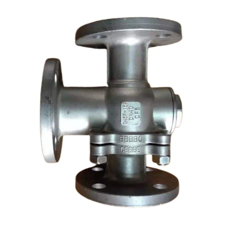 Flange 3 Way Ball Valve T/L Type Cast Stainless Steel 304 316 DN15-300 Flange 3-Way Ball Valve for Water Oil Gas