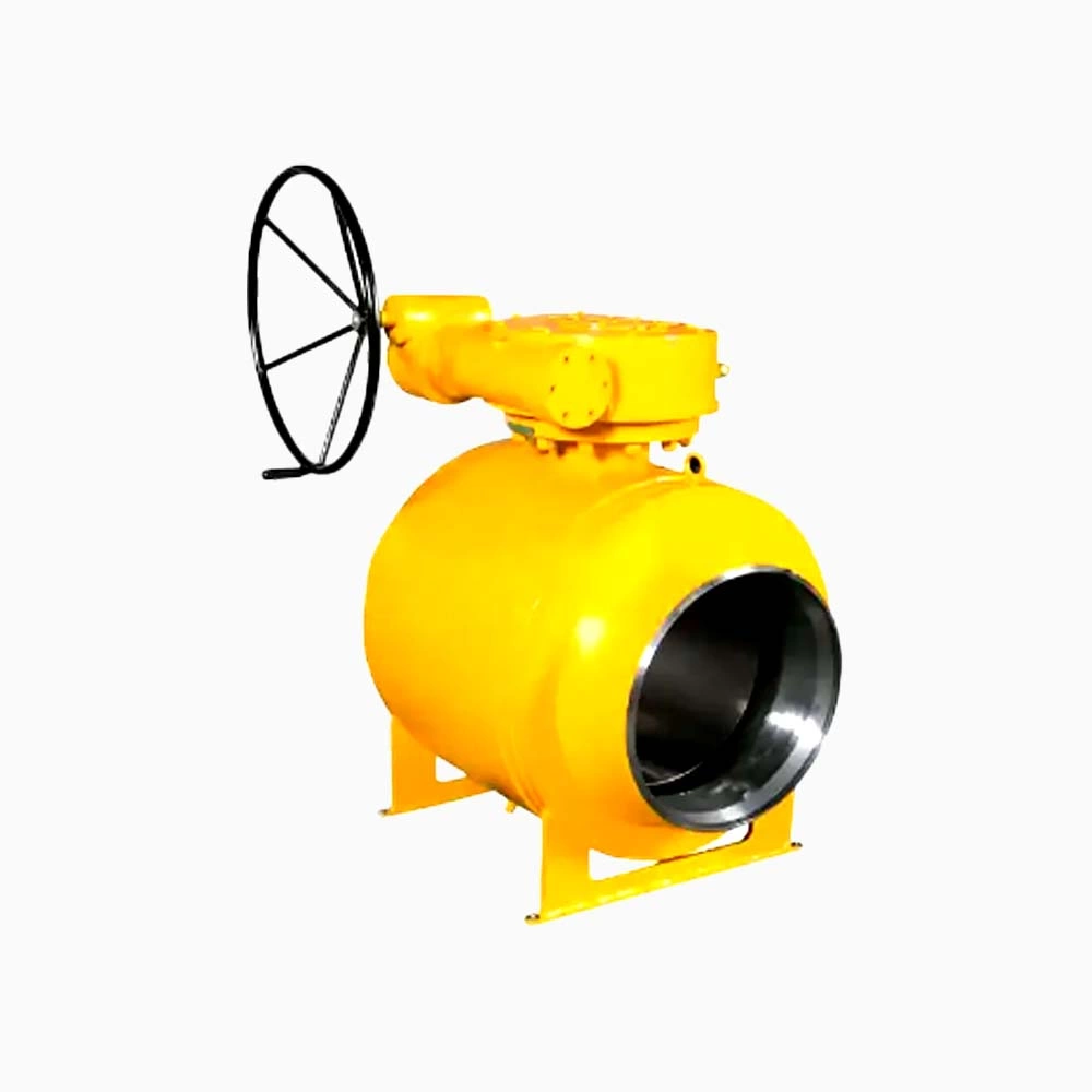 Forged Steel A105 Full Bore 12 IN 600LB RF Flange Trunnion Mounted Ball Valve With Gear Box