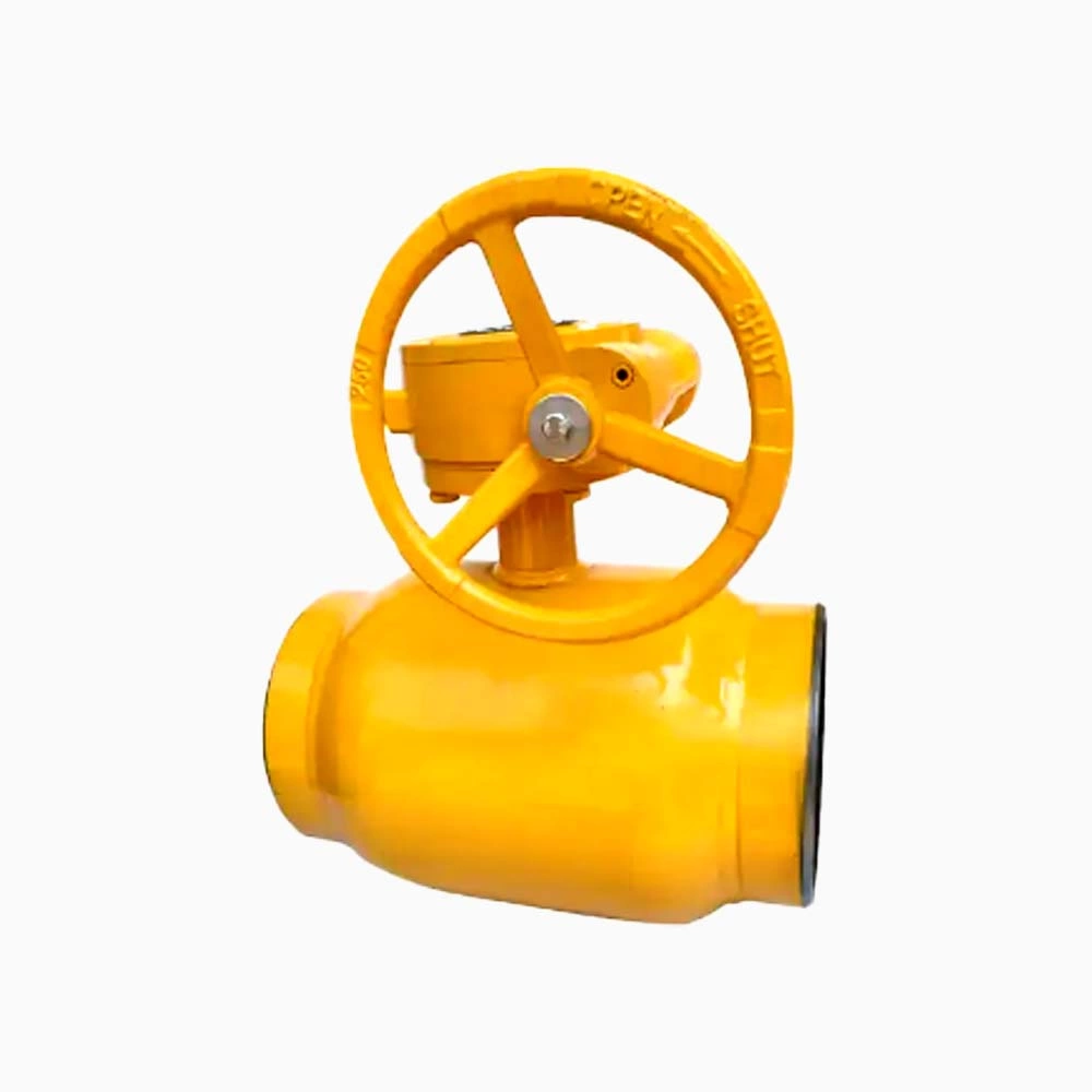 Forged Steel A105 Full Bore 12 IN 600LB RF Flange Trunnion Mounted Ball Valve With Gear Box