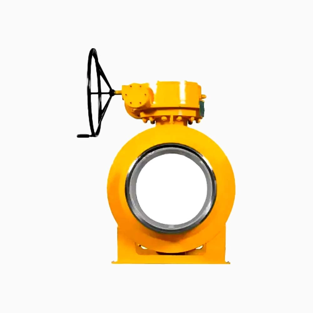Forged Steel A105 Full Bore 12 IN 600LB RF Flange Trunnion Mounted Ball Valve With Gear Box