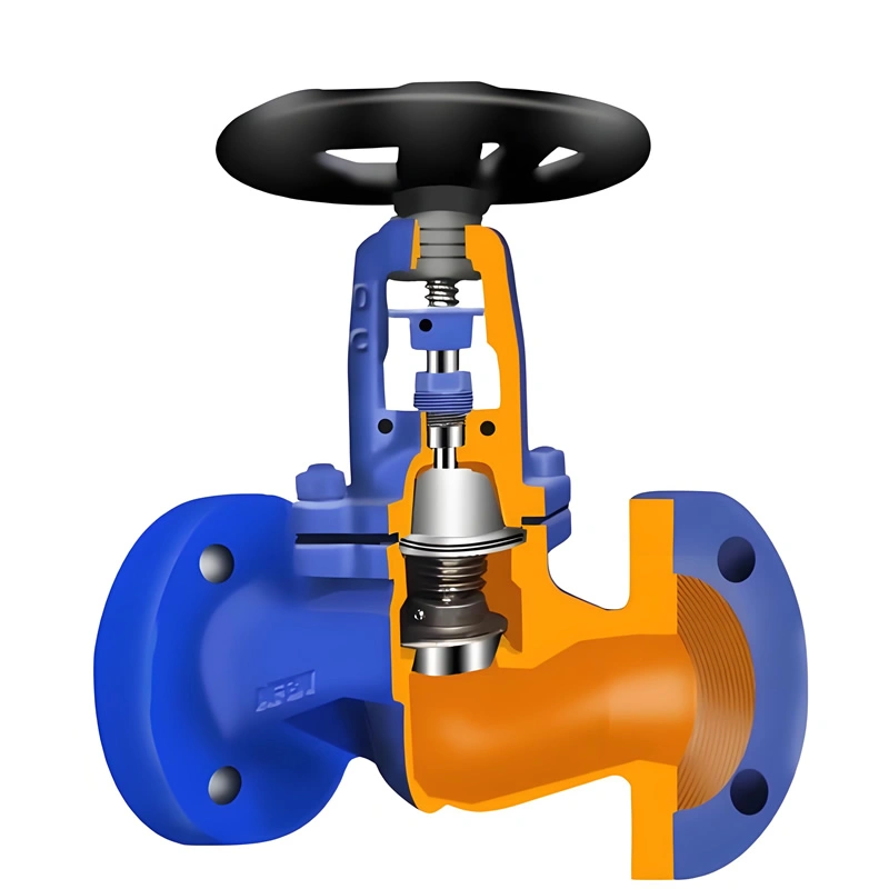 DN15~DN350 PN16~PN40 High Performance Zero-Leakage Bellow Seal Globe Valve 