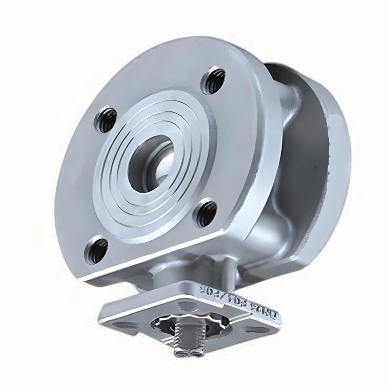 High Platform DN20 Thin Type Flanged 304SS Stainless Steel Water Gas Flanged Ball Valve V Type Ball Valve