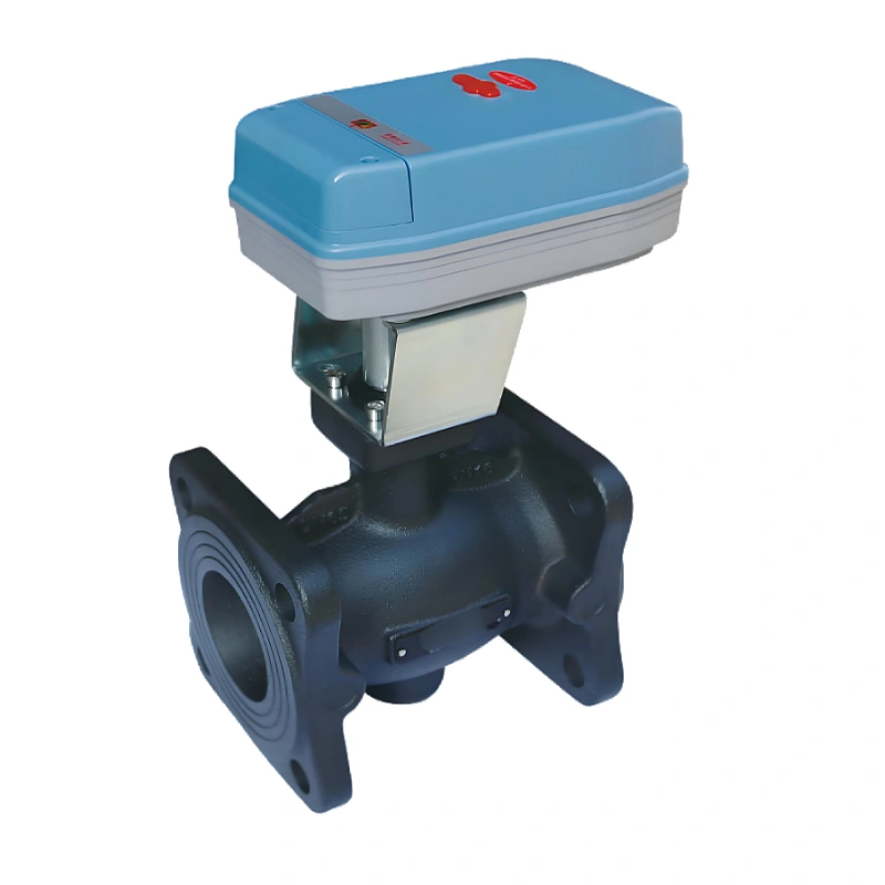 High Quality 220VAC On-Off Motorized Ball Valve HVAC Water Application V-Shape Valve Core 