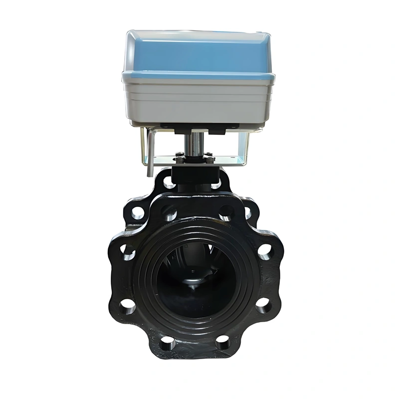 High Quality 220VAC On-Off Motorized Ball Valve HVAC Water Application V-Shape Valve Core 