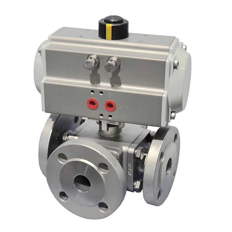 High-Quality DN600 Pneumatic Stainless Steel Ball Valve Flange Floating Ball Valve