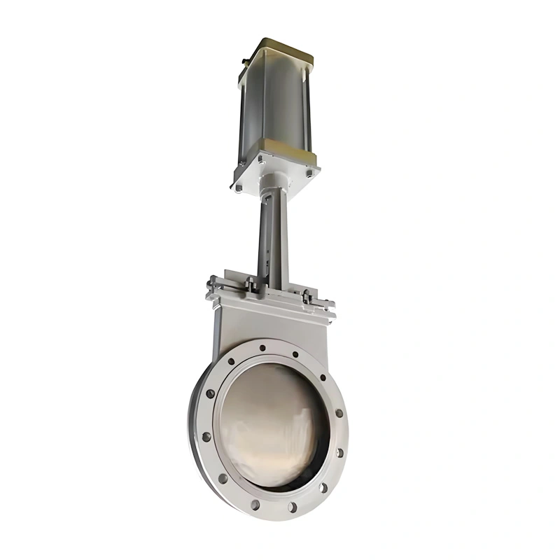 High Quality Flange Knife Gate Valve Pneumatic Stainless Steel Knife Gate Valve