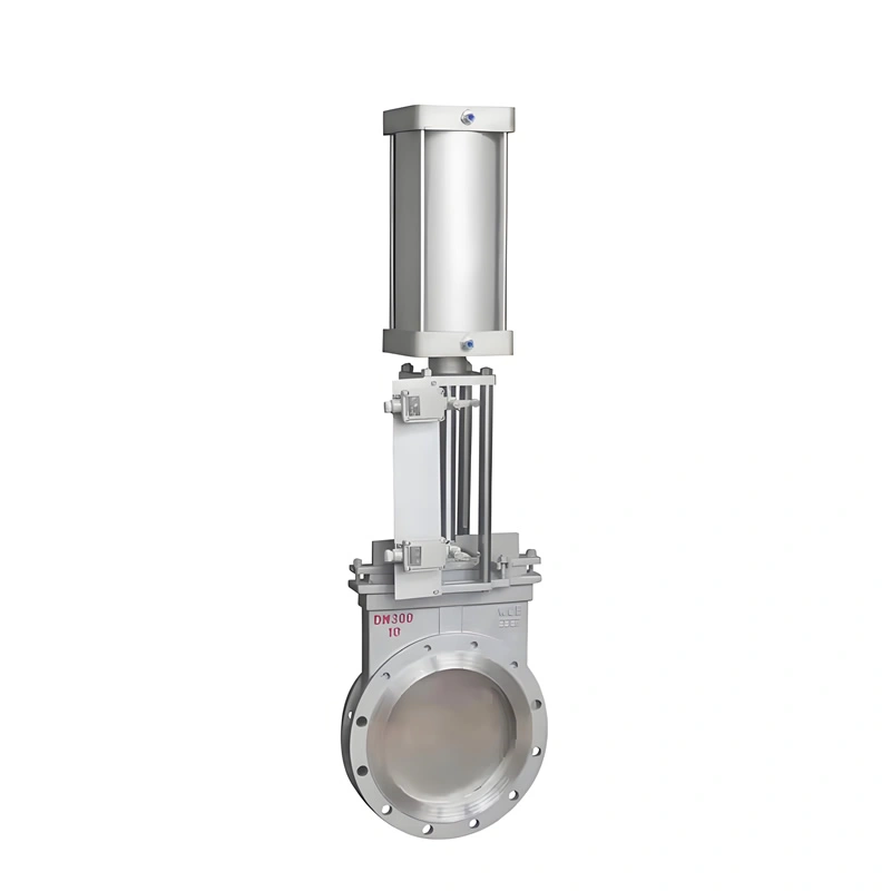 High Quality Flange Knife Gate Valve Pneumatic Stainless Steel Knife Gate Valve
