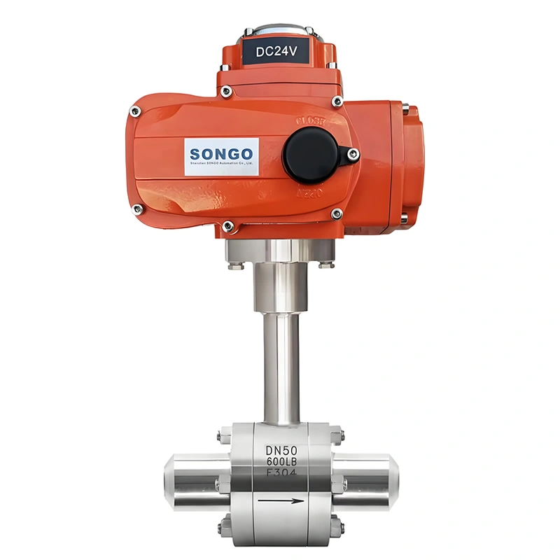 Low Temperature SS304/316L Forged Steel Extended Stem Socket Weld/Butt Weld Electric Cryogenic Ball Valve