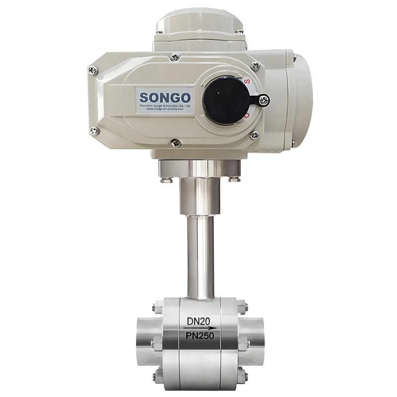 Low Temperature SS304/316L Forged Steel Extended Stem Socket Weld/Butt Weld Electric Cryogenic Ball Valve