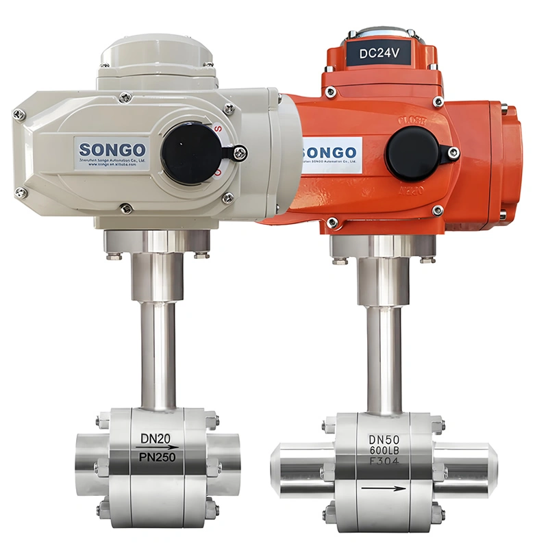 Low Temperature SS304/316L Forged Steel Extended Stem Socket Weld/Butt Weld Electric Cryogenic Ball Valve