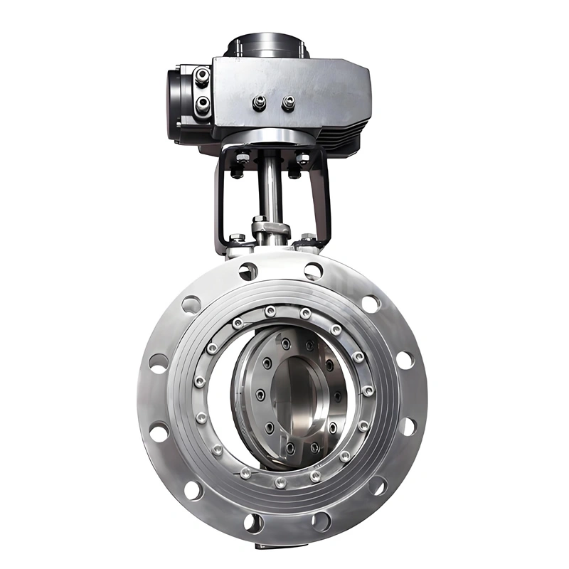 PN16 DN250 CF8 Metal Seal Hard-Seal Triple Eccentric Flange Butterfly Valve