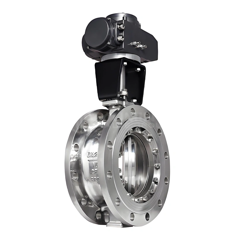 PN16 DN250 CF8 Metal Seal Hard-Seal Triple Eccentric Flange Butterfly Valve
