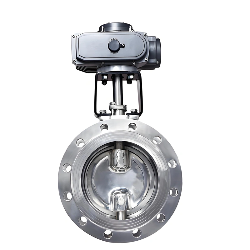 PN16 DN250 CF8 Metal Seal Hard-Seal Triple Eccentric Flange Butterfly Valve