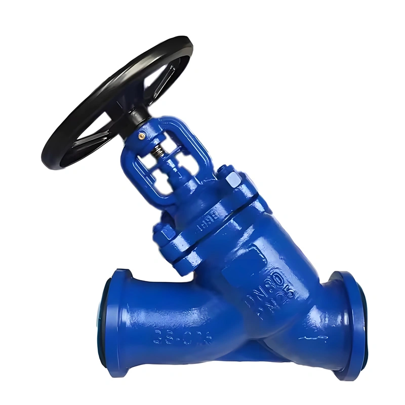 PN16 Y Type Manual Butt Welded Bellow Seals Globe Valve