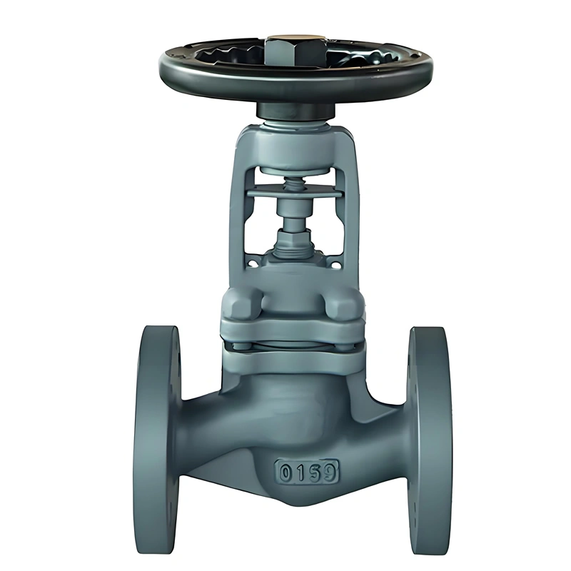 PN40 DIN/ANSI Cast Iron/Cast Steel Bellow Seal Globe Valve