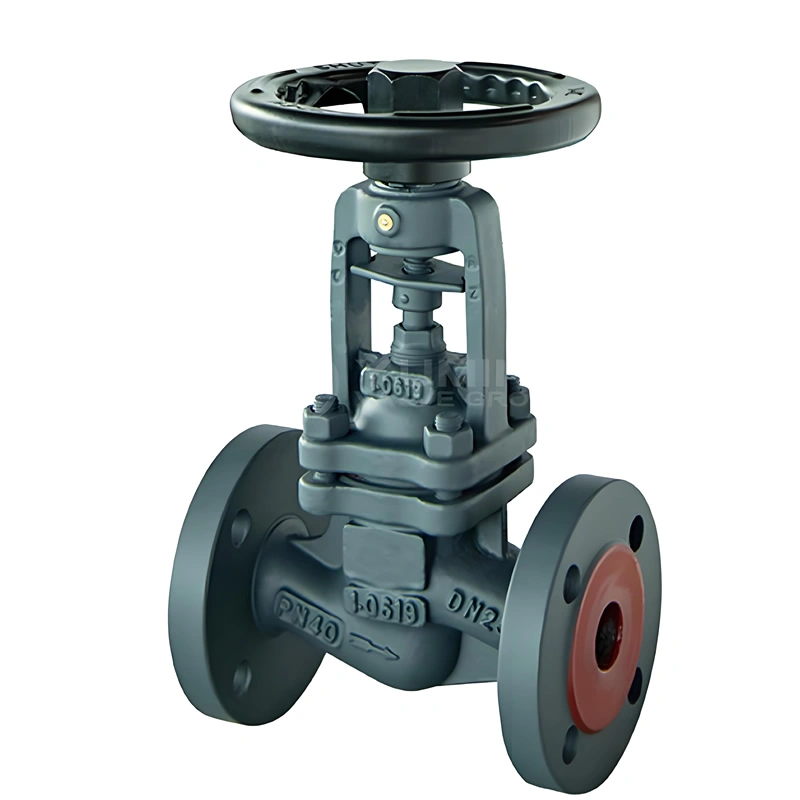 PN40 DIN/ANSI Cast Iron/Cast Steel Bellow Seal Globe Valve