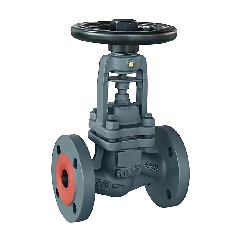 PN40 DIN/ANSI Cast Iron/Cast Steel Bellow Seal Globe Valve