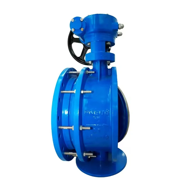 DN500 Pneumatic Motorized Double Eccentric butterfly Valve Pn16 High-Performance Double-Offset Butterfly Valve