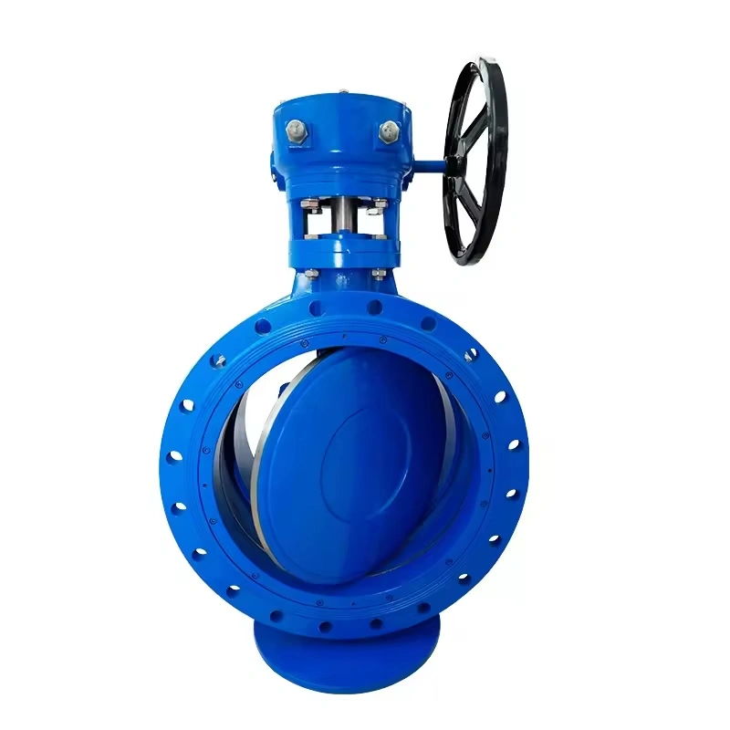 DN500 Pneumatic Motorized Double Eccentric butterfly Valve Pn16 High-Performance Double-Offset Butterfly Valve
