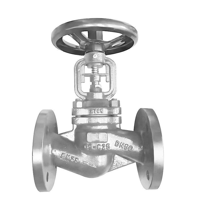 DN15~DN400 PN16~PN25 WCB Cast Steel Manual Bellow Seal Globe Valve