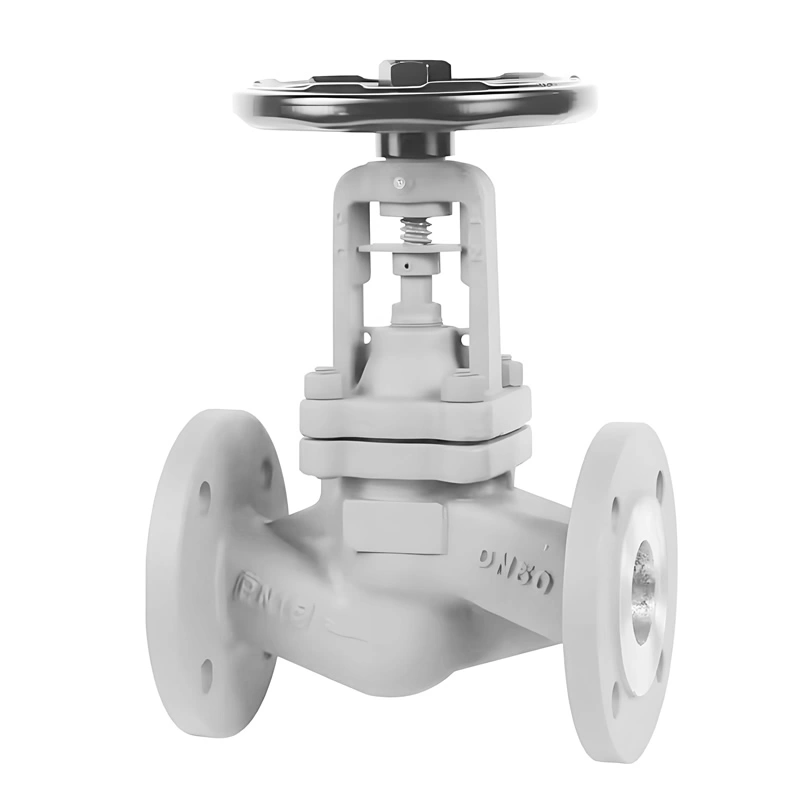DN15~DN400 PN16~PN25 WCB Cast Steel Manual Bellow Seal Globe Valve