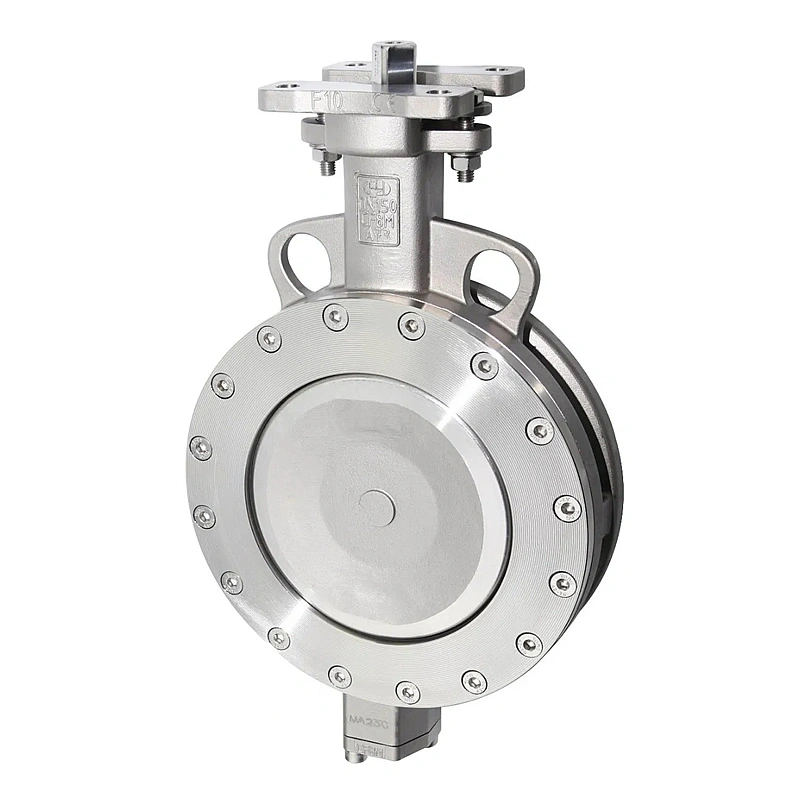DN150 CF8M Wafer Double Eccentric High-Temp Metal Hard Sealed Butterfly Valve